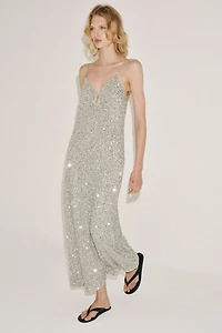 ZW COLLECTION SEQUIN MIDI DRESS