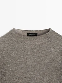 Cutwork wool blend T-shirt