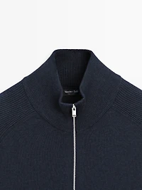 Cardigan à manches raglan en coton mélangé