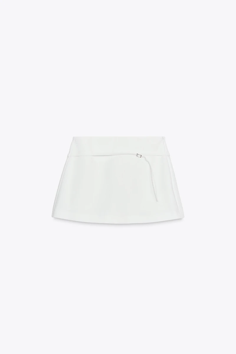JUPE-CULOTTE CEINTURE