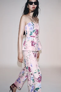 FLORAL PRINT PANTS