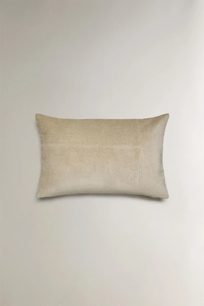 HOUSSE DE COUSSIN EN VELOURS DÉLAVÉ