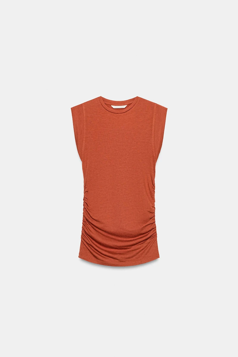 SIDE RUCHED TOP