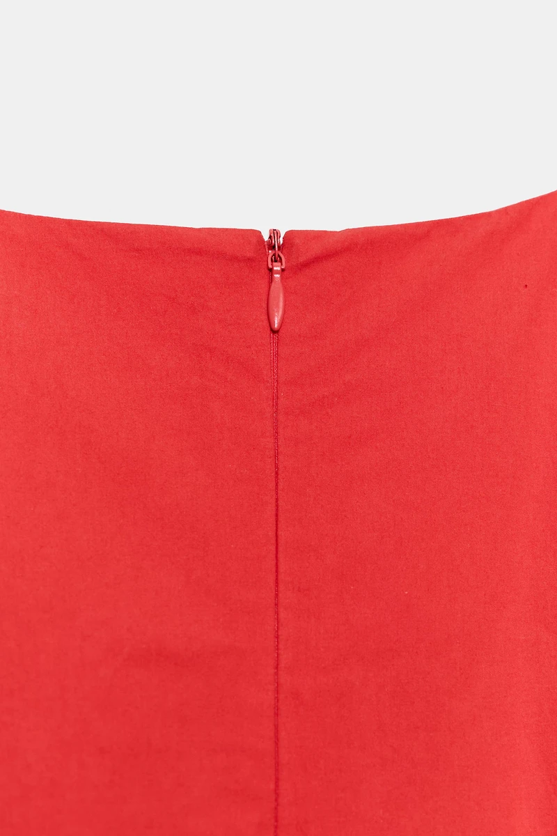 ZW COLLECTION POPLIN MINI DRESS