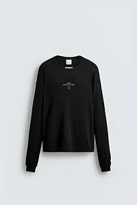 WAFFLE KNIT T-SHIRT X SR_A