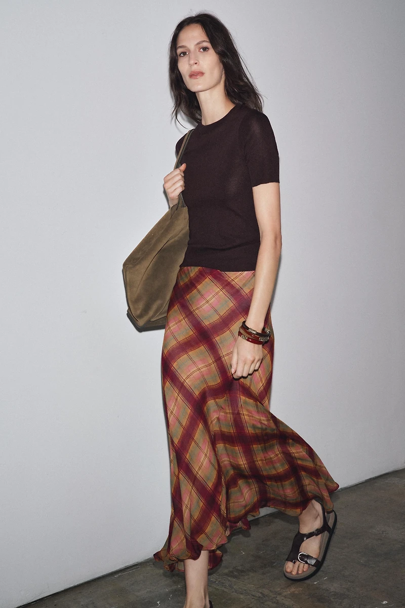 SHORT SLEEVE BASIC KNIT TOP