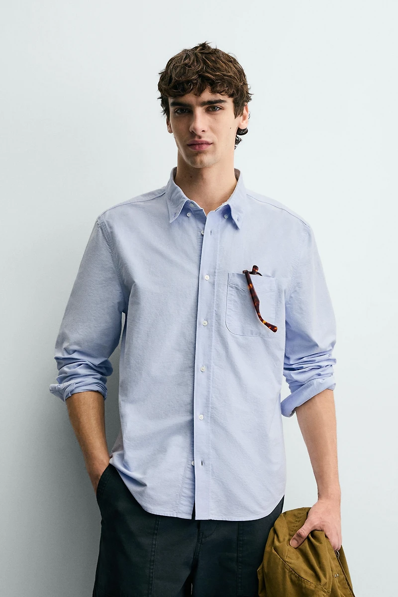 TEXTURED OXFORD SHIRT