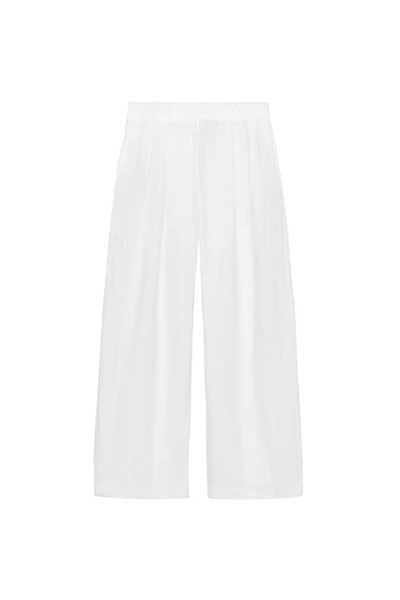 PANTALON À PLIS 100 % LIN ZW COLLECTION