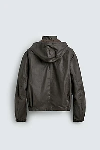 WAXED FINISH LINEN - COTTON JACKET