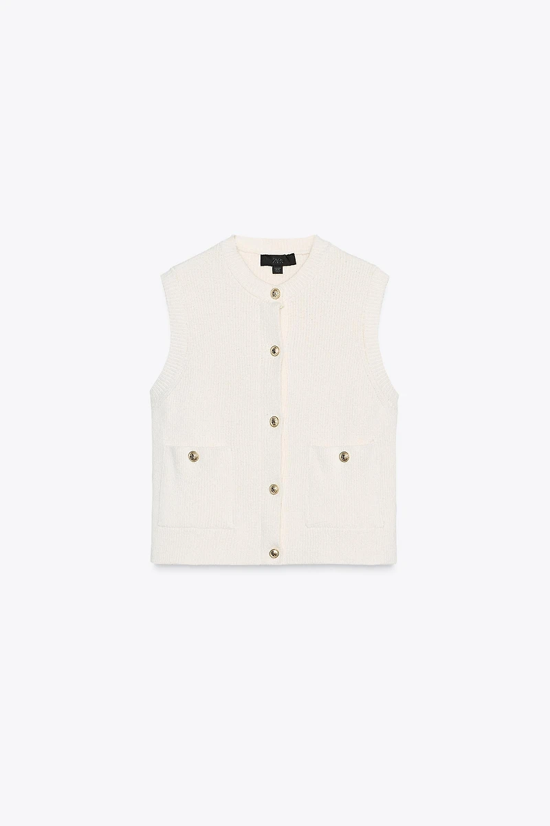 SMOOTH KNIT VEST TOP