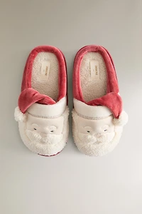 CHILDREN'S CHRISTMAS SANTA CLAUS SLIPPERS