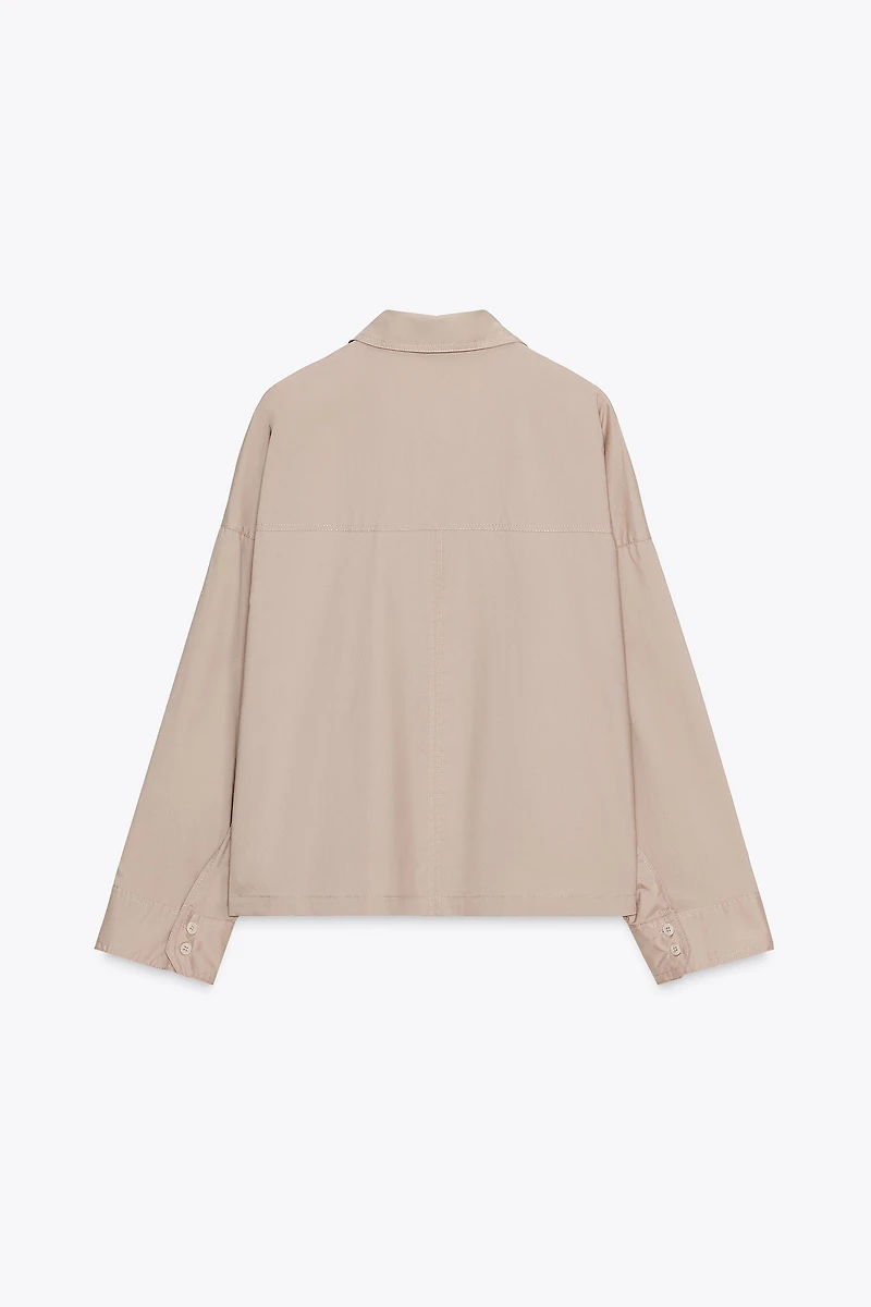 POPLIN BUTTON SHIRT