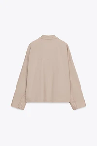 POPLIN BUTTON SHIRT