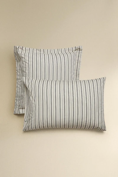 STRIPED PERCALE DUVET COVER