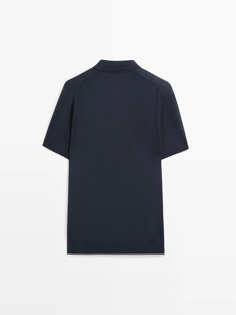 Surchemise en maille à manches courtes