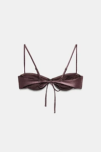 HAUT DE BIKINI À ARM. EFFET MÉTALLISÉ