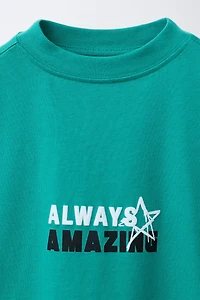 T-SHIRT IMPRIMÉ EN RELIEF