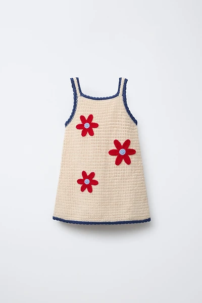 FLORAL KNIT DRESS