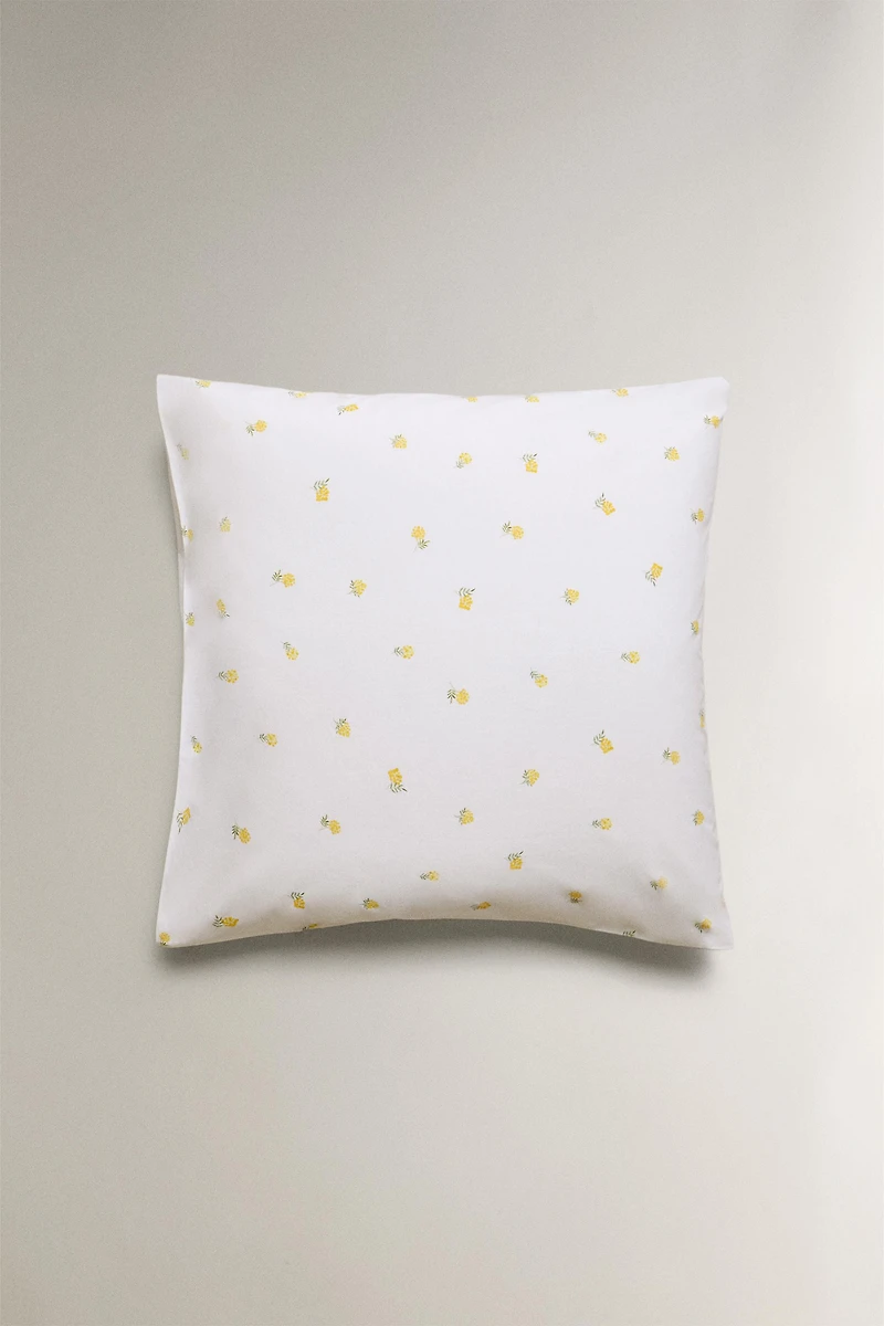 MIMOSA PRINT COTTON PILLOWCASE