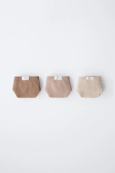 6-14 ANS/ LOT DE TROIS CULOTTES RIB ÉTIQUETTE