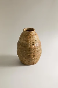IRREGULAR CLAY VASE