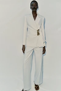 HIGH-WAISTED STRAIGHT LEG PANTS