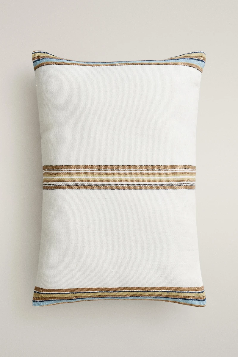 STRIPED THROW PILLOW COVER