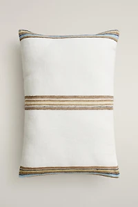 STRIPED THROW PILLOW COVER
