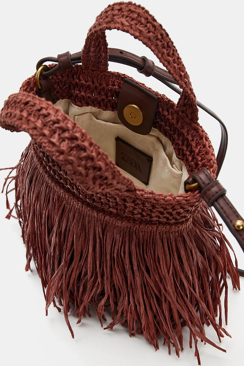 FRINGED MINI HANDBAG