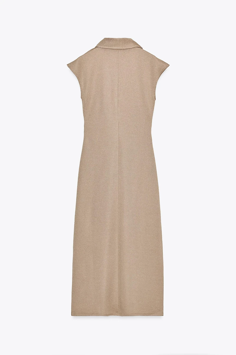 POLO COLLAR MIDI DRESS