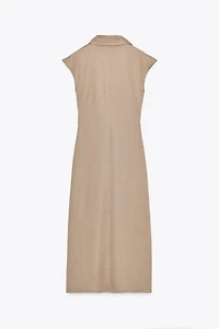 POLO COLLAR MIDI DRESS
