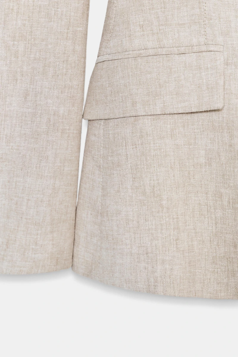 LINEN BLAZER WITH DARTS