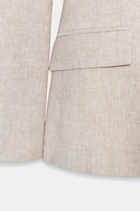LINEN BLAZER WITH DARTS