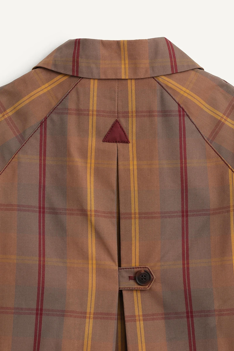 LIMITED EDITION PLAID WAXED COAT