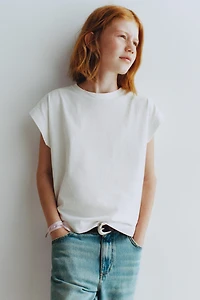 T-SHIRT UNI À PATTE