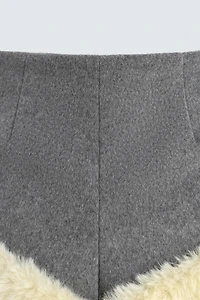 CONTRAST FAUX FUR SHORTS HARRY LAMBERT FOR ZARA X DISNEY