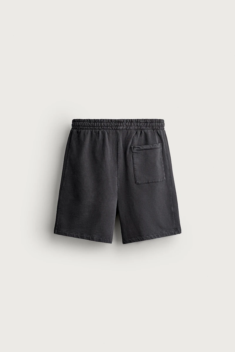 SHORT DE JOGGING DÉLAVÉ BASIQUE
