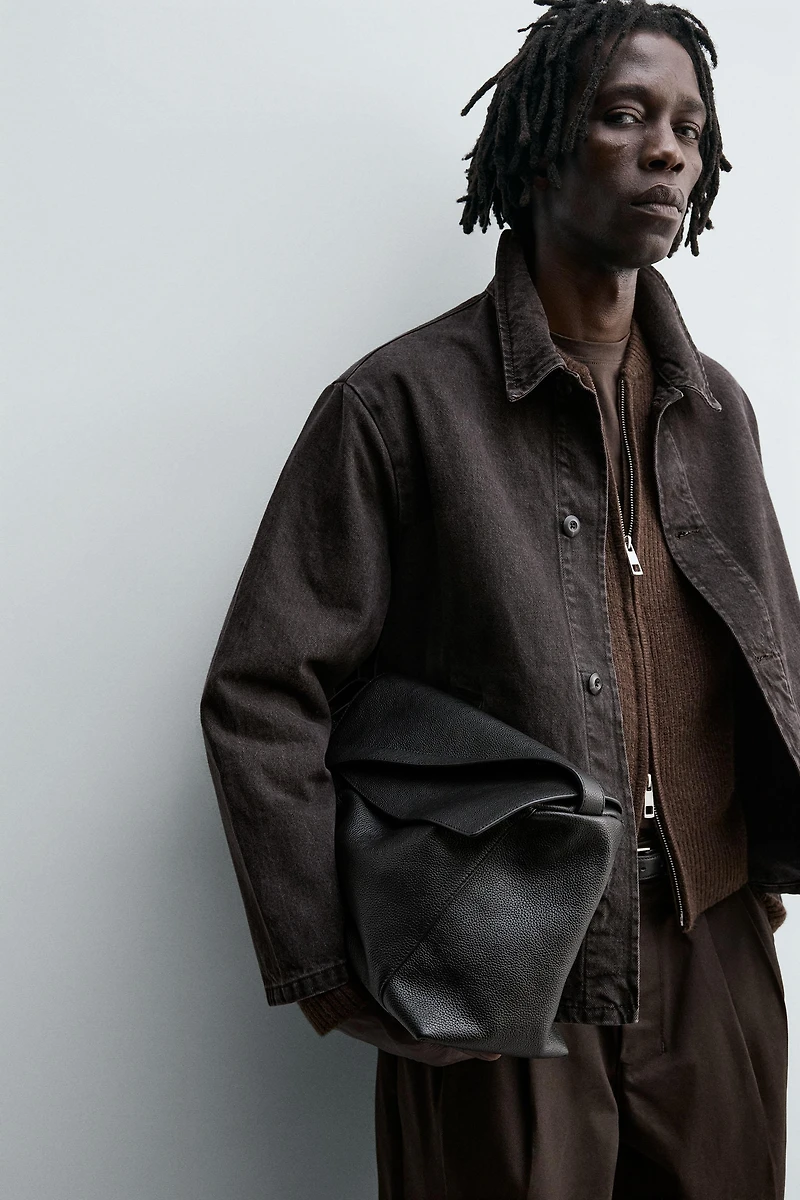 BOXY FIT DENIM OVERSHIRT