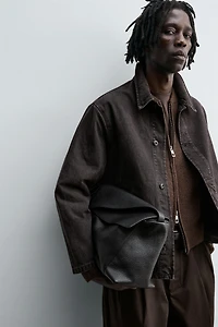 BOXY FIT DENIM OVERSHIRT