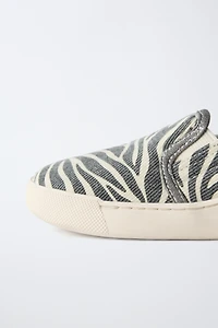 BASKETS IMPRIMÉ ZÈBRE
