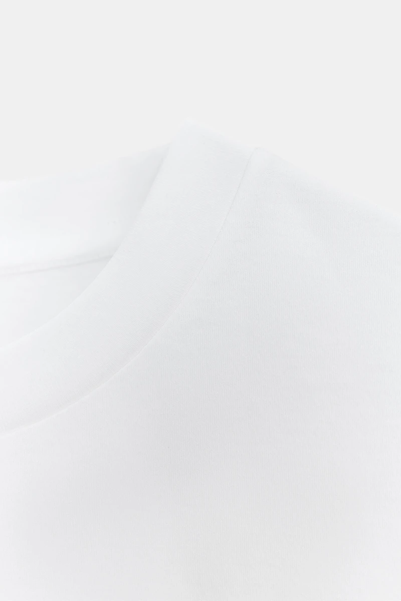 T-SHIRT EN COTON MERCERISÉ