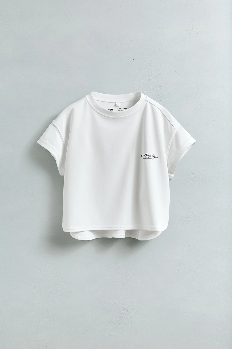 T-SHIRT FLUIDE À INSCRIPTION