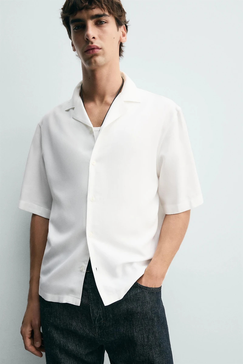 BOXY FIT FLOWY SHIRT