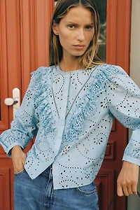 PERFORATED EMBROIDERY SHIRT