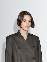 100% wool melange suit blazer