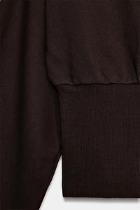 ASYMMETRIC COTTON SWEATSHIRT