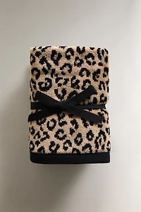 ANIMAL PRINT VELOUR HAND TOWEL PACK (PACK OF 3)