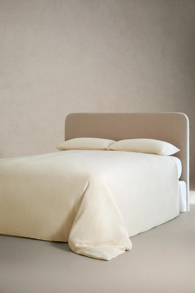 MINI WAFFLE COTTON DUVET COVER