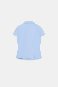 RUCHED FITTED SHIRT