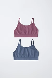8-14 ANS / LOT DE DEUX TOPS SANS COUTURES